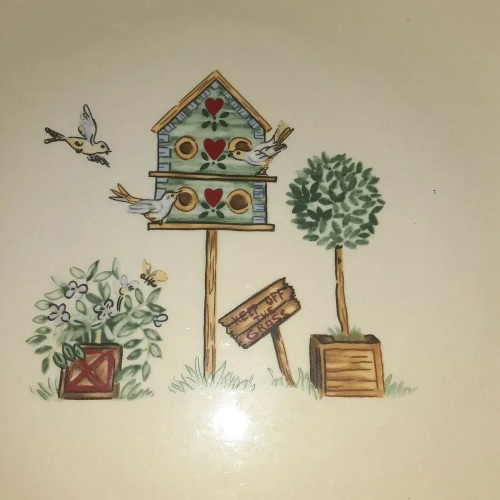 Thomson Pottery Birdhouse Serving Bowl Whimsical Multi Purpose Decorative